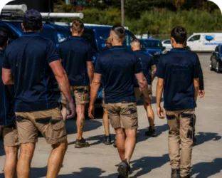 Plumbers loading up before a Maraylya job